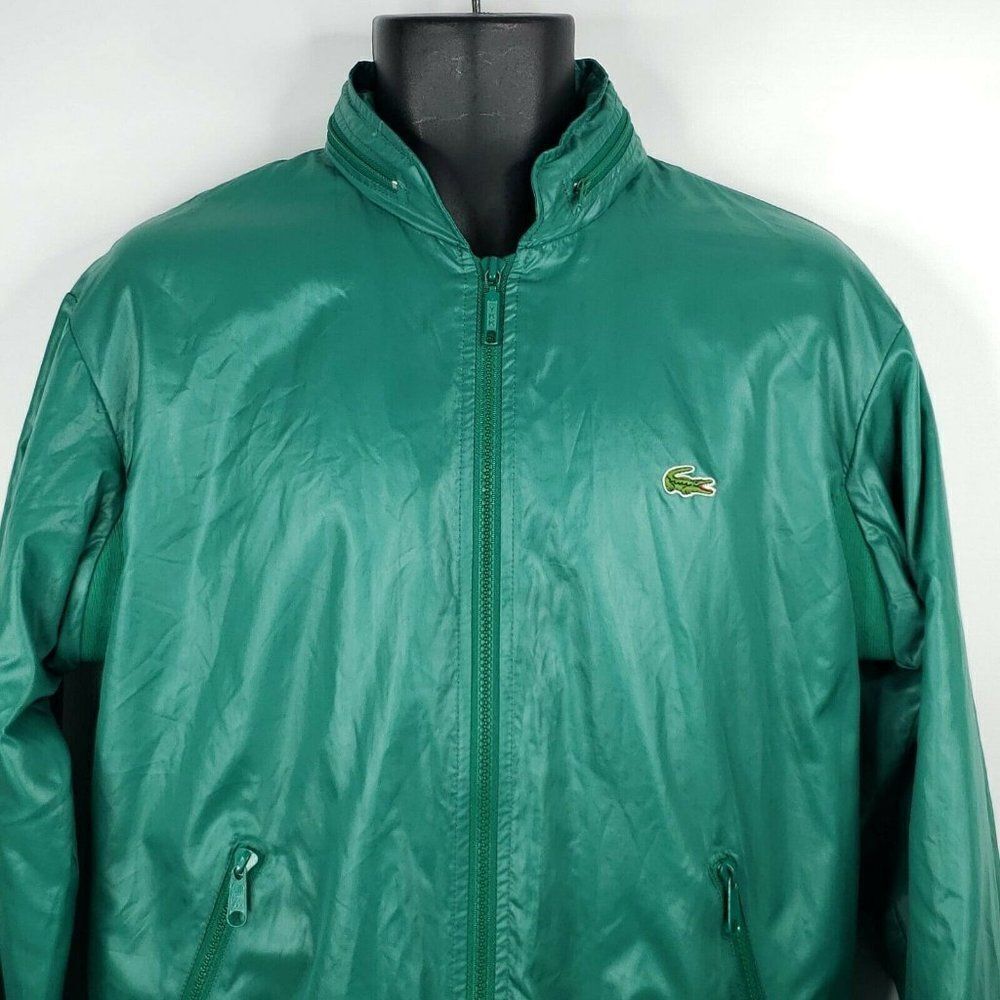 Vintage Lacoste Izod Green M Windbreaker Jacket